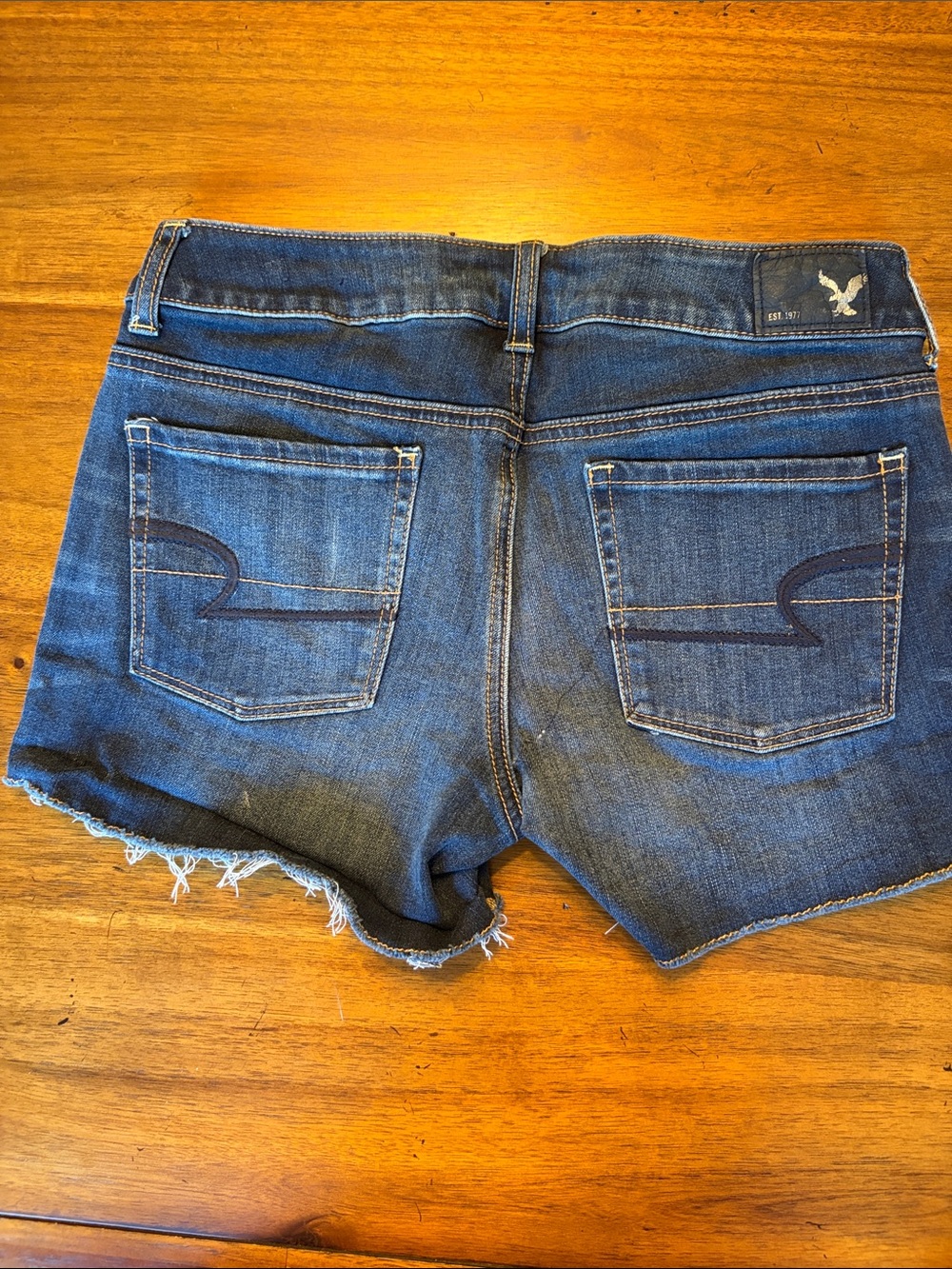 3 Pairs American Eagle Outfitters Women’s Blue Denim Jean Shorts - Size 4 - Picture 7 of 14